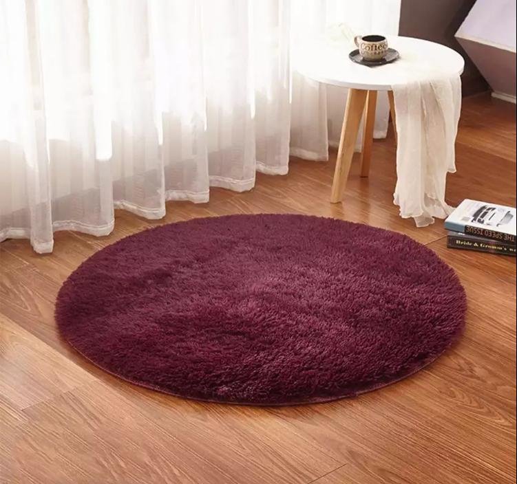 BURDEO VINO REDONDA PELUDA 150X150