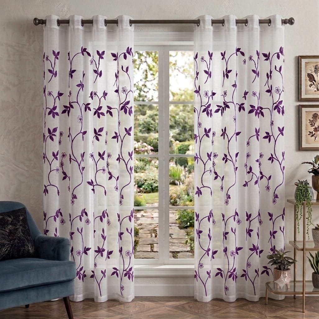 VISILLO BORDADO MORADO