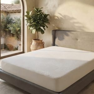 CUBRECOLCHON BLANCO SUPER KING IMPERMEABLE