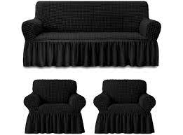 PACK CUBRESILLON TURCO NEGRO 3+1+1 CUERPO - Imagen 2