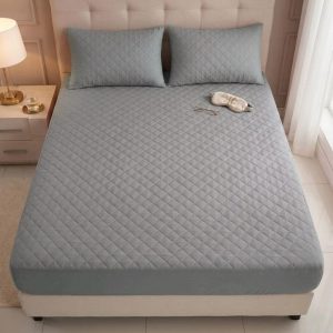 CUBRECOLCHON KING GRIS