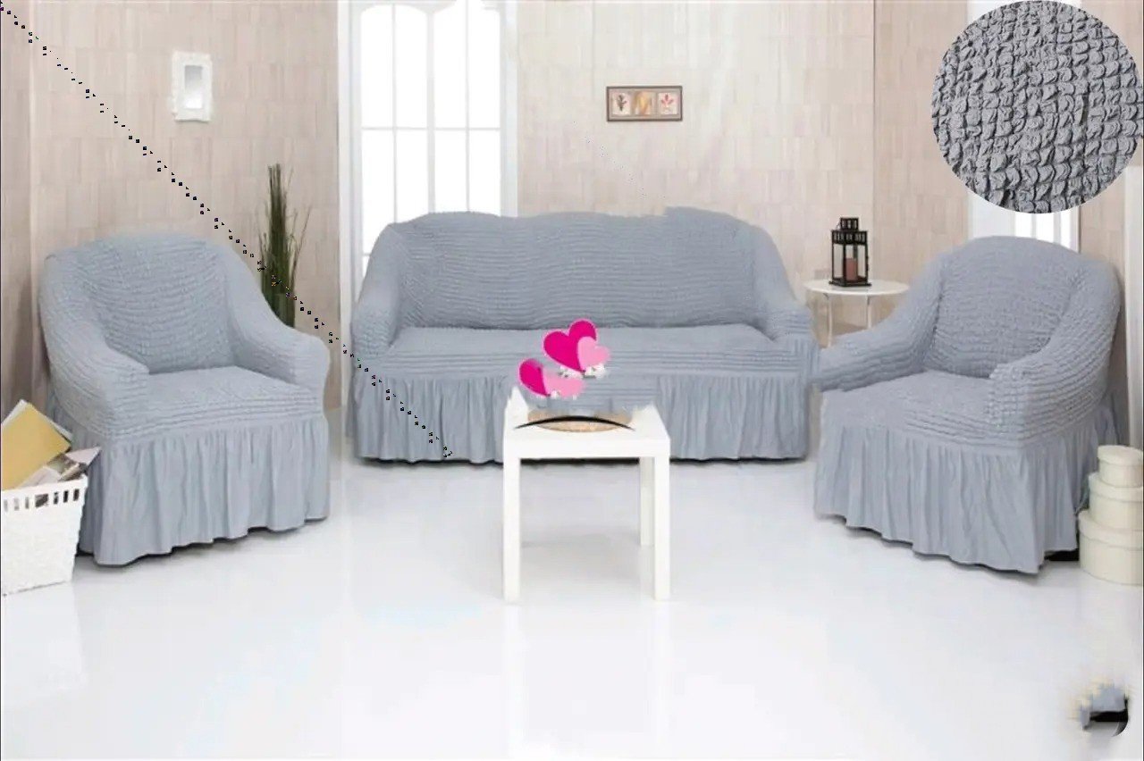 PACK CUBRESILLON TURCO GRIS 3+1+1 CUERPO