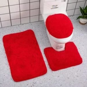 SET DE BAÑO- ROJO LISO